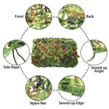 Filets de camouflage 1,5 m x 1 m et 4 m x 5 m, blanc, bleu, beige, style désert, pour dissimulation, auvent extérieur, ombrage de jardin ou tonnelle.