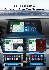 CarlinKit Android 13 LED AI Box, boîtier multimédia intelligent pour voiture, CarPlay sans fil, Android Auto sans fil, puce Qualcomm, carte SD extensible jusqu'à 512 Go