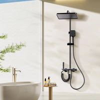 HOfraîchement-Système de douche avec lumières, ensemble de douche en verre du Guatemala, affichage numérique, ensemble de douche de centre commercial en cuivre