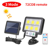 LED solaire fendu applique 3 Mode étanche capteur de mouvement lampe sécurité extérieure éclairage public lampe solaire pour jardin applique murale