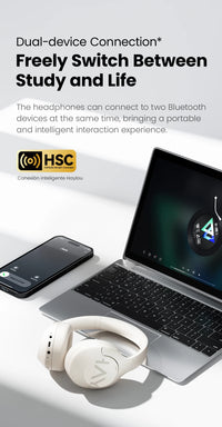 HAYLOU S30 casque sans fil Bluetooth 5.4 43dB casques antibruit adaptatifs 40mm pilote dynamique 80H écouteurs de lecture