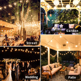 Guirlande lumineuse LED G40, 30M 45M, guirlande lumineuse, féerique, lampadaire extérieur, étanche, rétro, pour décoration de jardin