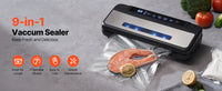 Machine de mise sous vide électrique SucceBuy 80 kPa 120 W 7 en 1 pour aliments humides, avec 10 sacs sous vide offerts pour la conservation des aliments en cuisine
