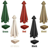 Parasol Patio parapluie remplaçable tissu plage auvent été extérieur jardin Protection Uv Parasol parapluie haut tissu 6/8 nervures