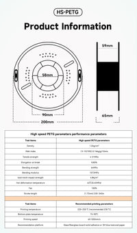 Filament KINGROON HD-PETG pour imprimante 3D, 1,75 mm, haute vitesse, Hyper PETG, 5 kg et 10 kg, couleurs assorties
