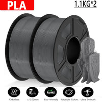JAYO Filament d'imprimante 3D PETG / PLA / PLA PLUS 1.75mm 2.2 KG 100% matériaux d'impression 3D non toxiques sans bulle pour imprimante 3D