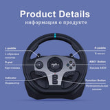 Volant de jeu PXN V9 Gen2/V9 270 ° /900 °   Simulateur de course pour PS4,PS3, PC Windows 7/8/10/11,Xbox One,Xbox Series X/S
