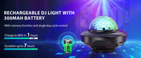 U'King 2 pièces USB Mini boule magique à commande vocale LED boule Disco lumière DJ atmosphère lumière télécommande stroboscopique veilleuse