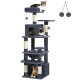 Grand arbre et tour pour chats d'intérieur, avec postes à gratter recouvertes de Sisal, hamac spacieux, perchoirs rembourrés et condos, jouets pour chats