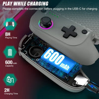 BEBONCOOL MC103 manette de jeu type-c contrôleur de téléphone portable effet Hall poignée d'étirement Joystick Android Ps jeu Cloud personnalisé