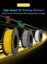 Filament KINGROON HD-PETG pour imprimante 3D, 1,75 mm, haute vitesse, Hyper PETG, 5 kg et 10 kg, couleurs assorties