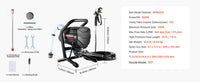SucceBuy Pulvérisateur de peinture sans air sur pied, pulvérisateur sans air à haute efficacité 650 W, tige d'extension de machine de pulvérisation de peinture électrique 3000 PSI