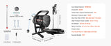 SucceBuy Pulvérisateur de peinture sans air sur pied, pulvérisateur sans air à haute efficacité 650 W, tige d'extension de machine de pulvérisation de peinture électrique 3000 PSI