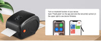 SucceBuy 300DPI imprimante d'étiquettes thermiques Bluetooth reconnaissance automatique d'étiquettes prise en charge Windows/Mac/Android pour les paquets d'expédition 4x6