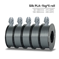 KEEPANG – Filament d'imprimante 3D PLA en soie, 5KG, Filaments de couleurs simples/doubles/Triples, 2.2LBS, 1KG/rouleau, 1.75mm ± 0.02MM, matériau d'impression 3D
