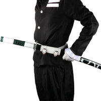 Katana Demon Slayer 41 pouces/104 cm (Tsuyuri Kanao Sanemi Giyuu) en bois bleu, jouet, épée, accessoire de jeu de rôle, personnage, arme