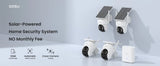 AOSU 3MP PTZ caméra de sécurité solaire batterie intégrée sans fil 2.4Ghz WIFI caméra PIR AI détection 2 voies Audio caméra de vidéosurveillance extérieure
