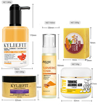Coffret de soins pour la peau au curcuma bio AILKE : réduit l’acné, nettoie la peau, exfolie, éclaircit le teint, unifie le teint et améliore l’hydratation des peaux sèches.