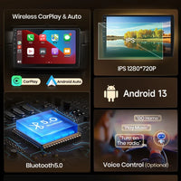 Autoradio Junsun sans fil CarPlay Android Auto pour Smart Fortwo 451 (2005-2015) - Systèmes intelligents pour voiture - RDS, Bluetooth, DSP - Format 2 DIN