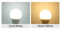 Lot de 10 ampoules LED E27/E14 (20W, 18W, 15W, 12W, 9W, 6W, 3W) - Alimentation 220V - Éclairage spot - Blanc froid/chaud