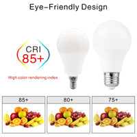 Lot de 10 ampoules LED E27/E14 (20W, 18W, 15W, 12W, 9W, 6W, 3W) - Alimentation 220V - Éclairage spot - Blanc froid/chaud