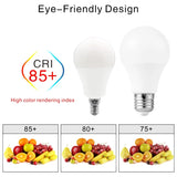 Lot de 10 ampoules LED E27/E14 (20W, 18W, 15W, 12W, 9W, 6W, 3W) - Alimentation 220V - Éclairage spot - Blanc froid/chaud