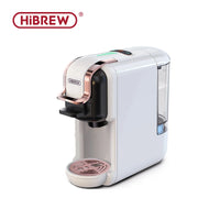 HiBREW Machine à café à capsules multiples, chaud/froid Dolce Gusto lait Nespresso Capsule ESE Pod café moulu cafétéria 20Bar 5 en 1