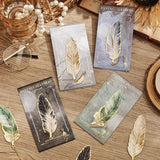 Marque page métal plume