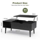 JHK Tables basses relevables pour salon 39.37 "x 19.7" bureau Tables à manger en bois de thé étagère de rangement réglable facile à monter ou inférieure