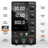 KUAIQU Adjustable Switching DC Power Supply 30V 10A 6A Lab Bench Power Supply 60V 5A 120V 3A Output Preset Current 20A 30A 60A