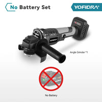 Meuleuse d'angle électrique sans balais YOFIDRA 1200W 125MM, machine de polissage et de découpe sans fil portable pour batterie Makita