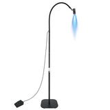 Lampe UV professionnelle sur pied pour ongles, 170 cm, 6 W, 5 niveaux d'intensité, avec interrupteur au pied.