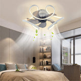 Ventilateur de plafond intelligent avec lumières LED pour chambre à coucher (répété inutilement) avec télécommande et application de contrôle pour salle à manger