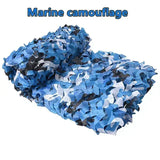 Filets de camouflage 1,5 m x 1 m et 4 m x 5 m, blanc, bleu, beige, style désert, pour dissimulation, auvent extérieur, ombrage de jardin ou tonnelle.