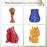 KEEPANG – Filament d'imprimante 3D PLA en soie, 5KG, Filaments de couleurs simples/doubles/Triples, 2.2LBS, 1KG/rouleau, 1.75mm ± 0.02MM, matériau d'impression 3D