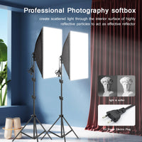 Boîte à lumière professionnelle pour la photographie, avec trépied et ampoule E27, système d'éclairage continu pour studio photo.