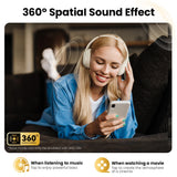 HAYLOU S30 casque sans fil Bluetooth 5.4 43dB casques antibruit adaptatifs 40mm pilote dynamique 80H écouteurs de lecture