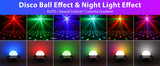 U'King 2 pièces USB Mini boule magique à commande vocale LED boule Disco lumière DJ atmosphère lumière télécommande stroboscopique veilleuse