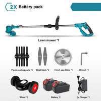 Makita-Tondeuse à Gazon Électrique Pliable Sans Fil, Longueur Réglable, Coupe-Bordure de Jardin Adapté à la Batterie 18V