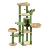 Grand arbre à chat pour grands chats d'intérieur, tour de chat haute pour gros chats avec hamac super grand, arbres grimpant pour chats avec tire à gratter