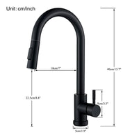 WanmiLizlo-Robinet de cuisine à levier unique, pivotant à 360 °, eau chaude et froide