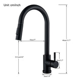 WanmiLizlo-Robinet de cuisine à levier unique, pivotant à 360 °, eau chaude et froide