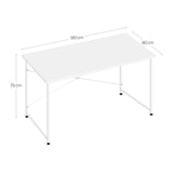 Bureau d'ordinateur WOLTU avec structure en métal, table de travail moderne et spacieuse pour la maison, le bureau ou la chambre. Idéal pour écrire, étudier ou jouer.