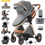 Poussette bébé poussettes légères 3 en 1 landau chariot bébé landau 3 en 1 berceau de poussette Multiple pour nouveau-nés