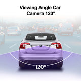 Caméra de recul Junsun pour voiture, résolution AHD 720p, étanche, grand angle 140°, pour autoradio.