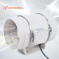 Ø100 150mm 200mm ventilateur de conduit, ventilateurs d'extraction de Ventilation, Ventilation de ventilateur d'extraction de salle de bains pour conduit de cuisine, évents, salle de bains