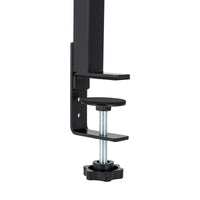 Étagère de bureau à pince, organisateur d'étagères d'angle à 2 niveaux, au-dessus ou sous la table, noir