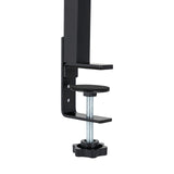 Étagère de bureau à pince, organisateur d'étagères d'angle à 2 niveaux, au-dessus ou sous la table, noir