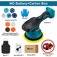 Gami – polisseuse de voiture sans fil, 8 vitesses réglables, pour épilation électrique automatique, ponçage, glaçage, outil électrique adapté à la broche de batterie Makita 18v
