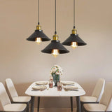 Suspension industrielle vintage à 3 lumières, design Edison en métal, lustre suspendu en métal noir, douille E27 pour plafonnier de cuisine